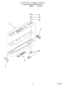 02 - Control Panel parts for Kitchenaid Range KESC307BAL8 from AppliancePartsPros.com
