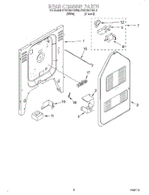 06 - Rear Chassis, Lit / Optional parts for Kitchenaid Range KESC307BAL8 from AppliancePartsPros.com