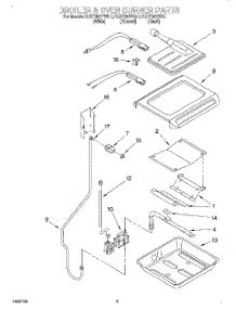 06 - Broiler And Oven Burner parts for Kitchenaid Range KGST307FBL1 from AppliancePartsPros.com