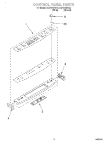 02 - Control Panel parts for Kitchenaid Range KGST300FAL1 from AppliancePartsPros.com