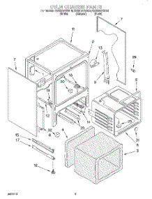 04 - Oven Chassis parts for Kitchenaid Range KESH307BAL8 from AppliancePartsPros.com