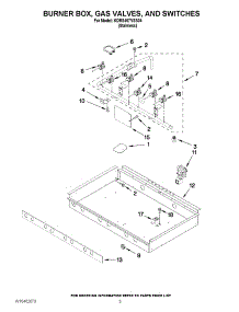 02 - Burner Box, Gas Valves, And Switches parts for Kitchenaid Range KDRS467VSS04 from AppliancePartsPros.com