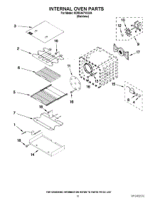 07 - Internal Oven Parts parts for Kitchenaid Range KDRS467VSS04 from AppliancePartsPros.com