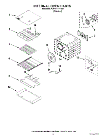 07 - Internal Oven Parts parts for Kitchenaid Range KDRU707VSS03 from AppliancePartsPros.com