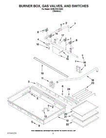 02 - Burner Box, Gas Valves, And Switches parts for Kitchenaid Range KDRU763VSS02 from AppliancePartsPros.com