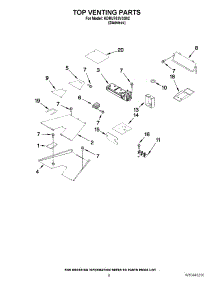 05 - Top Venting Parts parts for Kitchenaid Range KDRU763VSS02 from AppliancePartsPros.com