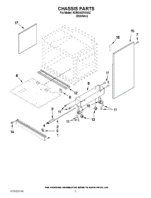 03 - Chassis Parts parts for Kitchenaid Range KDRS462VSS02 from AppliancePartsPros.com