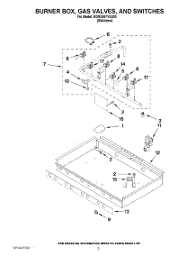02 - Burner Box, Gas Valves, And Switches parts for Kitchenaid Range KDRS467VSS03 from AppliancePartsPros.com