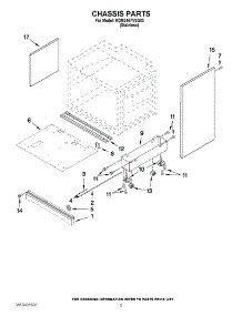 03 - Chassis Parts parts for Kitchenaid Range KDRS467VSS03 from AppliancePartsPros.com
