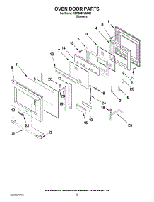 06 - Oven Door Parts parts for Kitchenaid Range KDRS463VSS02 from AppliancePartsPros.com