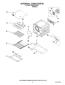 07 - Internal Oven Parts parts for Kitchenaid Range KDRS463VSS02 from AppliancePartsPros.com