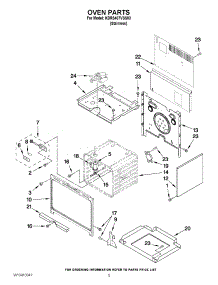 03 - Oven Parts parts for Kitchenaid Range KDRS407VSS03 from AppliancePartsPros.com