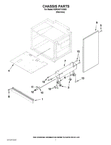 04 - Chassis Parts parts for Kitchenaid Range KDRS407VSS03 from AppliancePartsPros.com