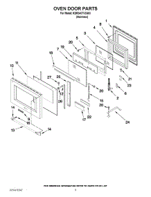 06 - Oven Door Parts parts for Kitchenaid Range KDRS407VSS03 from AppliancePartsPros.com