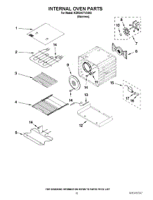 07 - Internal Oven Parts parts for Kitchenaid Range KDRS407VSS03 from AppliancePartsPros.com