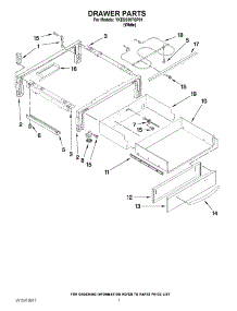 04 - Drawer Parts parts for Kitchenaid Range YKESS907SP01 from AppliancePartsPros.com