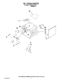 03 - 30`` Oven Parts parts for Kitchenaid Range KDRS483VSS02 from AppliancePartsPros.com