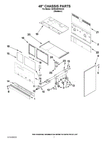 05 - 48`` Chassis Parts parts for Kitchenaid Range KDRS483VSS02 from AppliancePartsPros.com