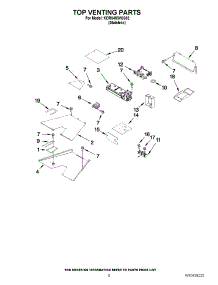 06 - Top Venting Parts parts for Kitchenaid Range KDRS483VSS02 from AppliancePartsPros.com
