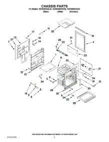04 - Chassis Parts parts for Kitchenaid Range KGRS505XBL02 from AppliancePartsPros.com