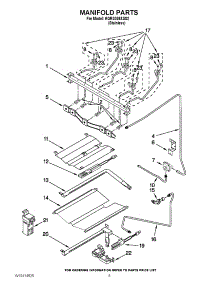 04 - Manifold Parts parts for Kitchenaid Range KGRS308XSS2 from AppliancePartsPros.com