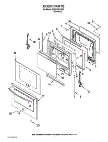 05 - Door Parts parts for Kitchenaid Range KGRS308XSS2 from AppliancePartsPros.com