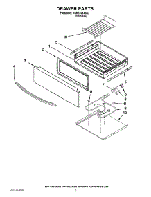 06 - Drawer Parts parts for Kitchenaid Range KGRS308XSS2 from AppliancePartsPros.com