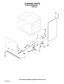 04 - Chassis Parts parts for Kitchenaid Range KDRS407VSS01 from AppliancePartsPros.com