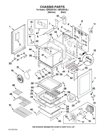03 - Chassis Parts parts for Kitchenaid Range KERS208XBL1 from AppliancePartsPros.com