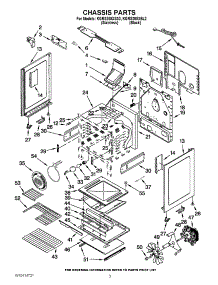 03 - Chassis Parts parts for Kitchenaid Range KGRS208XSS2 from AppliancePartsPros.com