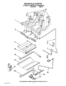 04 - Manifold Parts parts for Kitchenaid Range KGRS208XSS2 from AppliancePartsPros.com