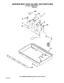 02 - Burner Box, Gas Valves, And Switches parts for Kitchenaid Range KDRS467VSS01 from AppliancePartsPros.com