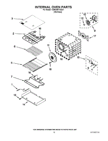 07 - Internal Oven Parts parts for Kitchenaid Range KDRS467VSS01 from AppliancePartsPros.com