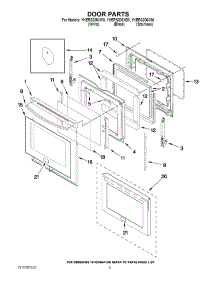 04 - Door Parts parts for Kitchenaid Range YKERS206XS0 from AppliancePartsPros.com