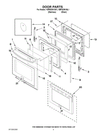 04 - Door Parts parts for Kitchenaid Range KERS208XSS1 from AppliancePartsPros.com