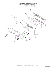 02 - Control Panel Parts parts for Kitchenaid Range YKERS206XW1 from AppliancePartsPros.com