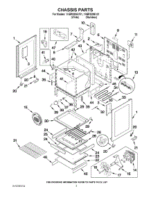 03 - Chassis Parts parts for Kitchenaid Range YKERS206XW1 from AppliancePartsPros.com