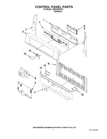 02 - Control Panel Parts parts for Kitchenaid Range KERS308XSS1 from AppliancePartsPros.com