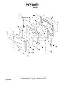 04 - Door Parts parts for Kitchenaid Range KERS308XSS1 from AppliancePartsPros.com