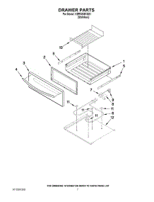05 - Drawer Parts parts for Kitchenaid Range KERS308XSS1 from AppliancePartsPros.com
