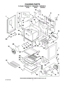 03 - Chassis Parts parts for Kitchenaid Range YKERS208XB1 from AppliancePartsPros.com