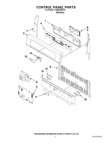 02 - Control Panel Parts parts for Kitchenaid Range YKERS308XS1 from AppliancePartsPros.com