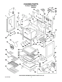 03 - Chassis Parts parts for Kitchenaid Range YKERS308XS1 from AppliancePartsPros.com