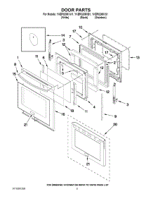 04 - Door Parts parts for Kitchenaid Range YKERS208XW1 from AppliancePartsPros.com