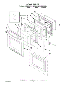 04 - Door Parts parts for Kitchenaid Range KERS206XSS1 from AppliancePartsPros.com