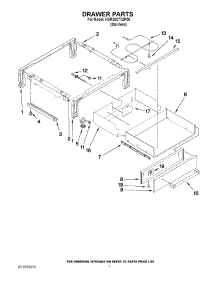 04 - Drawer Parts parts for Kitchenaid Range KGRS807XSP00 from AppliancePartsPros.com