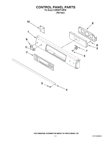 09 - Control Panel Parts parts for Kitchenaid Range KGRS807XSP00 from AppliancePartsPros.com