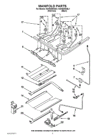 04 - Manifold Parts parts for Kitchenaid Range KGRS208XSS1 from AppliancePartsPros.com