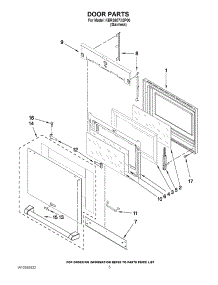 03 - Door Parts parts for Kitchenaid Range KERS807XSP00 from AppliancePartsPros.com