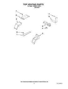 07 - Top Venting Parts parts for Kitchenaid Range KERS807XSP00 from AppliancePartsPros.com